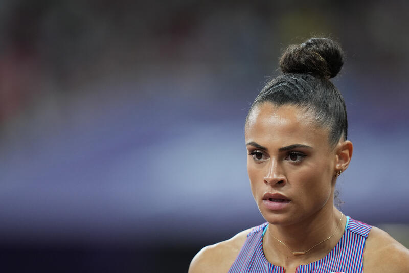 Sydney McLaughlin-Levrone of USA prepares for the Womens 400m Semifinal during the World Athletics Championships in Tokyo, Japan on September 16, 2025. Sydney McLaughlin-Levrone ran 48.29 seconds smashing her personal best by nearly half a second. Matrix Images / Nic Bothma