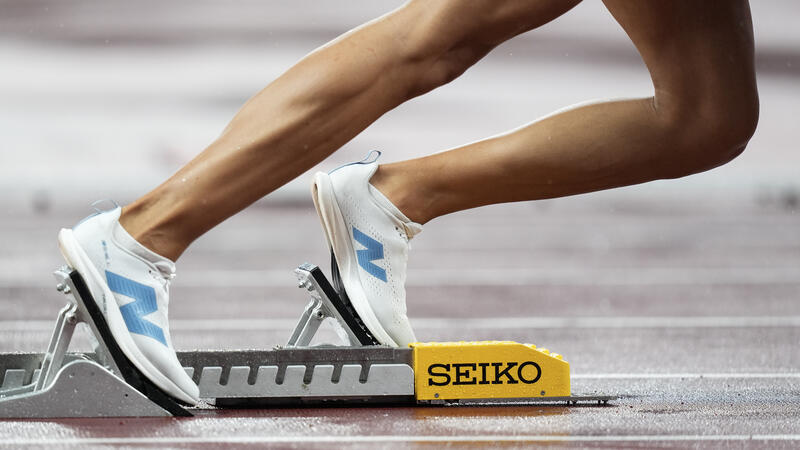 Gold medalist Sydney McLaughlin-Levrone of USA at the start of the Womens 400m Final during the World Athletics Championships in Tokyo, Japan on September 18, 2025. Matrix Images / Nic Bothma