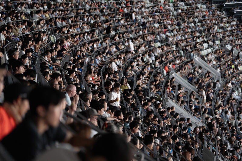 Spectators view Athletics at the Japan National Stadium during the World Athletics Championships in Tokyo, Japan on September 19, 2025. Matrix Images / Nic Bothma