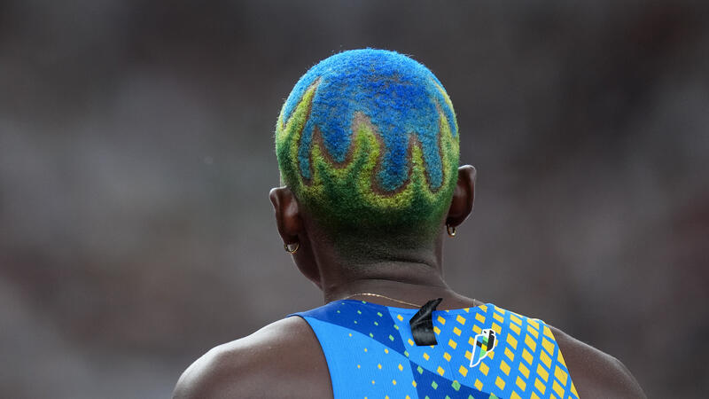 Shafiqua Maloney of Saint Vincent ahead of the start of the 800 Metres Women heat during the World Athletics Championships in Tokyo, Japan on September 18, 2025. Matrix Images / Nic Bothma