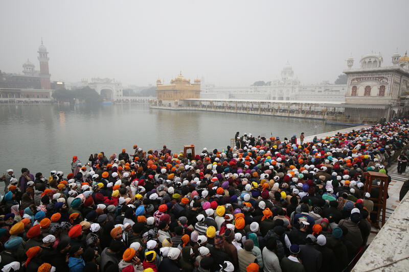 New year day at the Golden Temple, India 