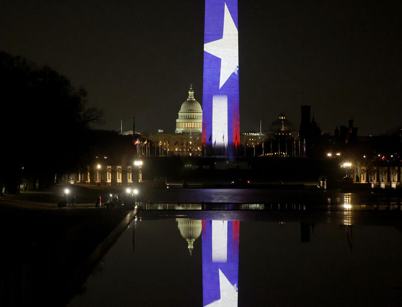 Illumination event marking Americas 250th anniversary In Washington DC, USA.