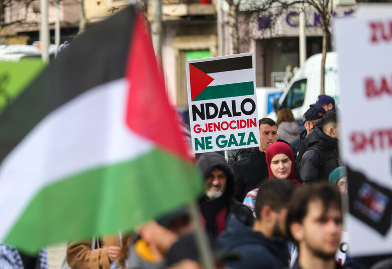 Protest agains visit of Albanian Prime Minister Edi Rama in Israel