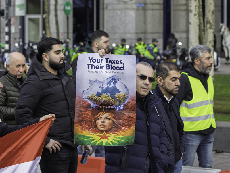 Kurdish Solidarity Demonstration in Rotterdam