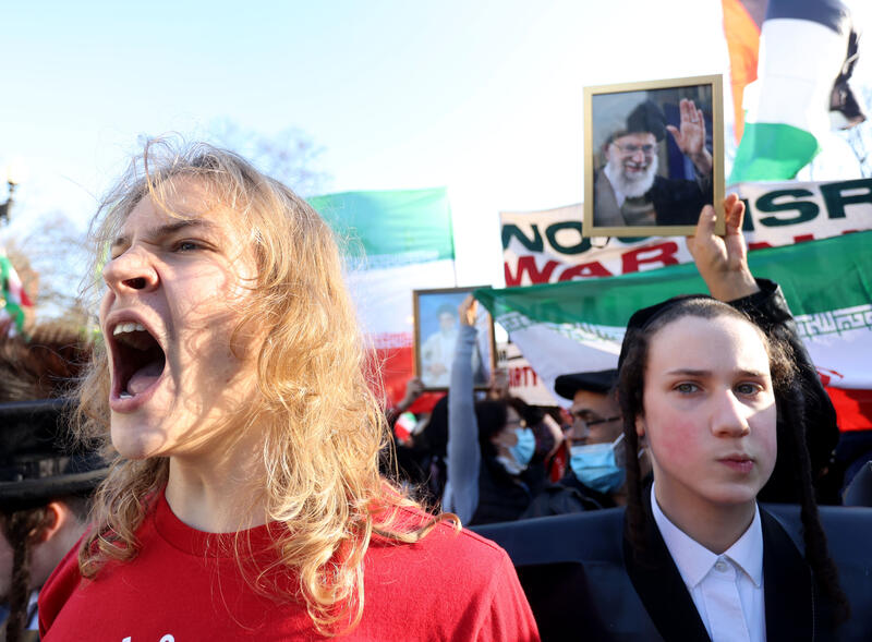 Anti-war rally in Washington, DC, USA