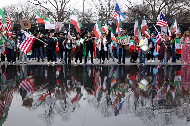 Iranian-Americans rally in Washington, DC, USA