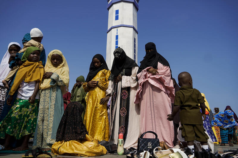 Eid al-Fitr prayers in Monrovia, Liberia