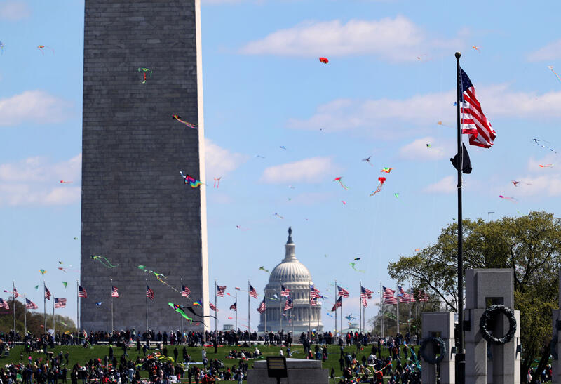 Blossom Kite Festival in Washington, DC, USA.