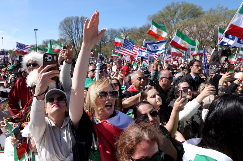 Iranian-Americans protest in Washington, DC, USA