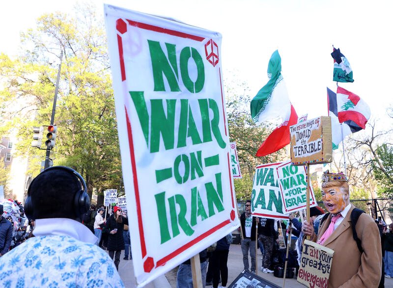 No War Demonstration in Washington, DC, USA.