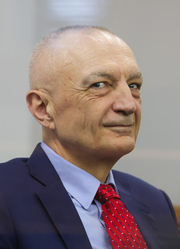 Former Albanian President Ilir Meta On Trial For Corruption Charges.