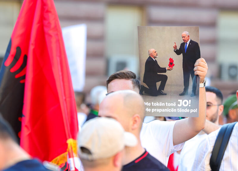 Anti-government demonstration in Tirana