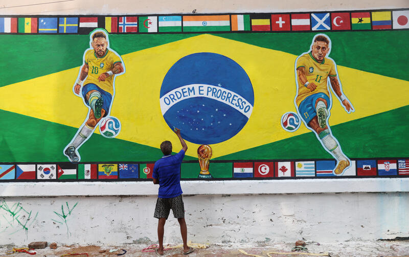 FIFA World Cup fans in Kolkata, India