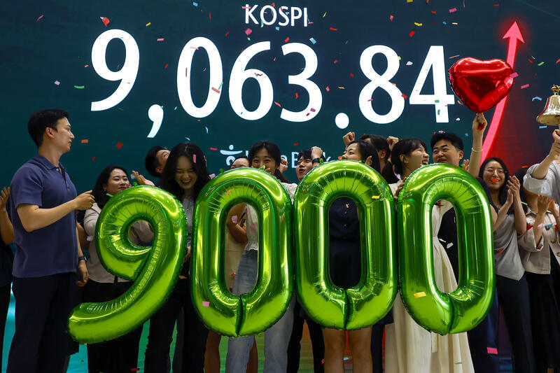 South Korea's KOSPI smashes past historic 9,000-point mark