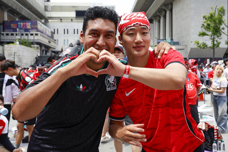 Public viewing for Mexico vs South Korea FIFA World Cup match in Seoul