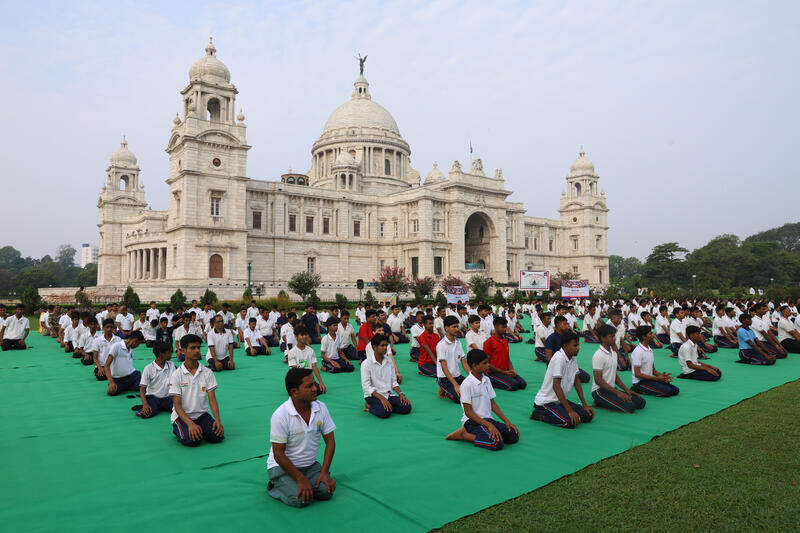 International Yoga Day in Kolkata, India