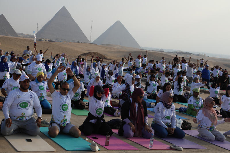 Egypt Giza Yoga Day 