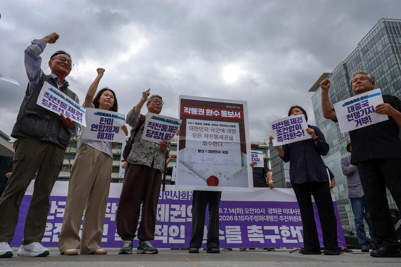 Civic Group Demands Wartime Control Return