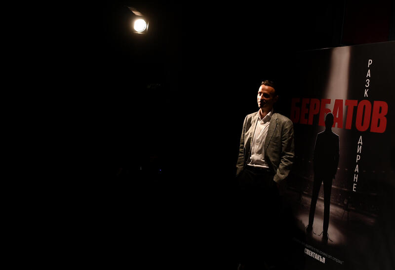 Dimitar Berbatov in the lead role in his own theater performance
