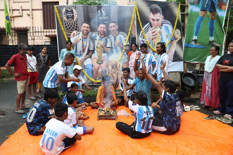 Argentina FIFA World Cup fans in India