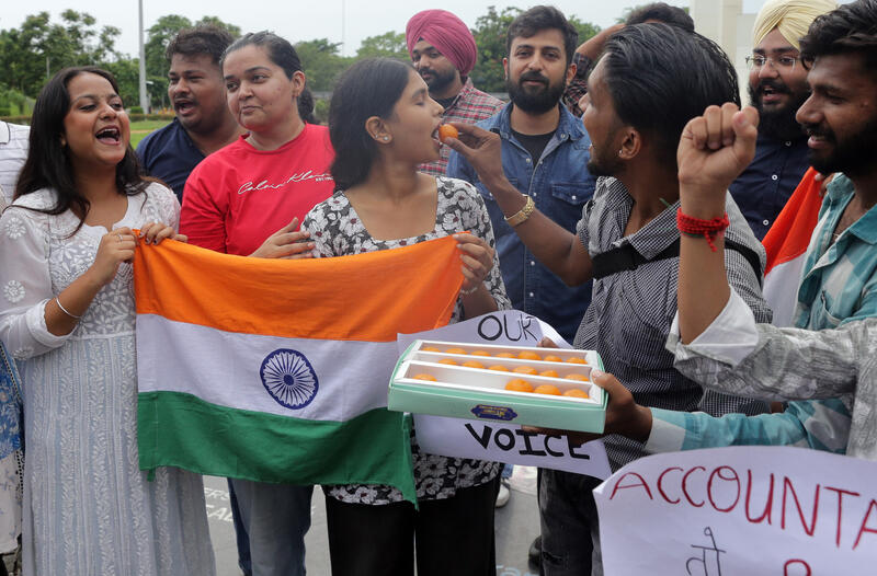 Students celebration in India 