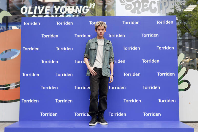 South Korean boys band Cortis attends Torriden pop-up store photocall