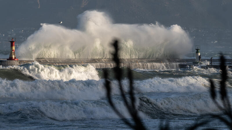 Storm waves in Cape Town, South Africa