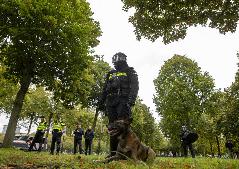 Protest in The Hague Over Immigration and Government Policy