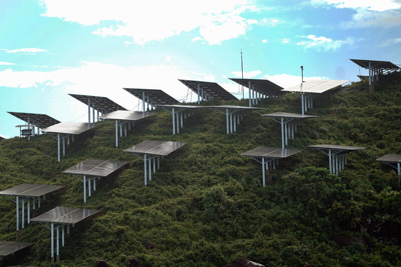 Solar power farm in Sri Lanka