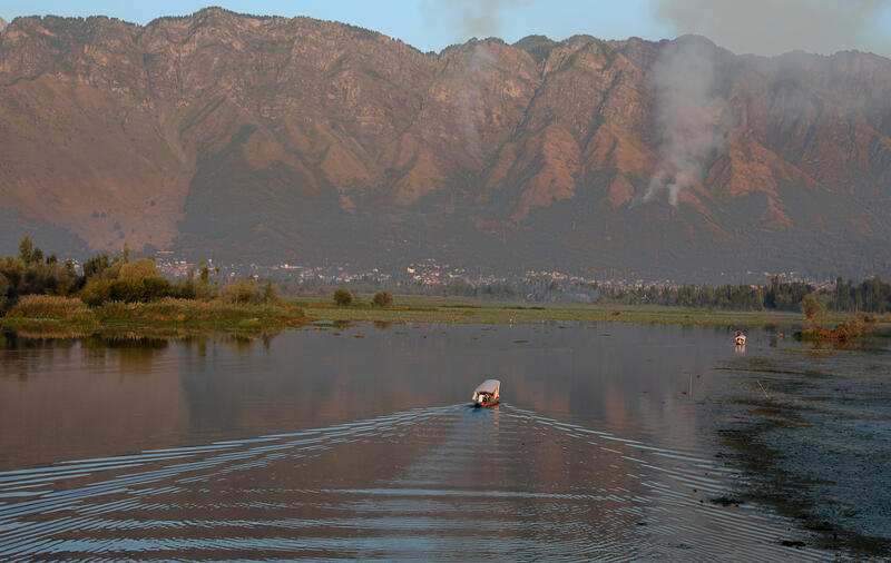 Boating in Srinagar, India