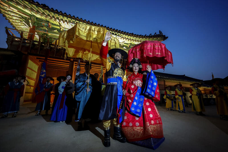 Suwon Hwaseong Cultural Festival in South Korea