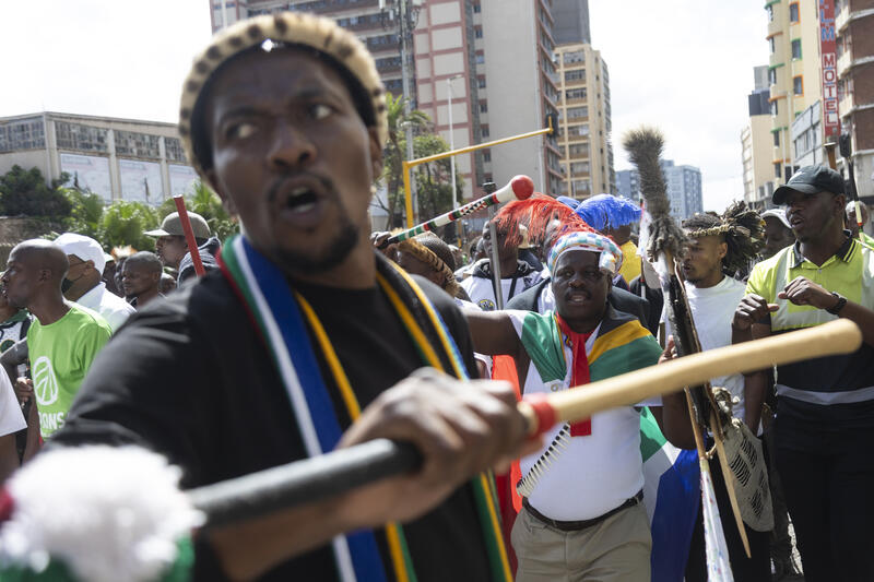 March and March Gender Based Violence protest in South Africa