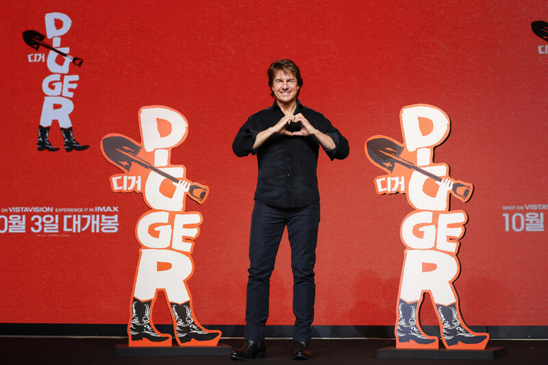US actor Tom Cruise promotes new film 'Digger' in South Korea