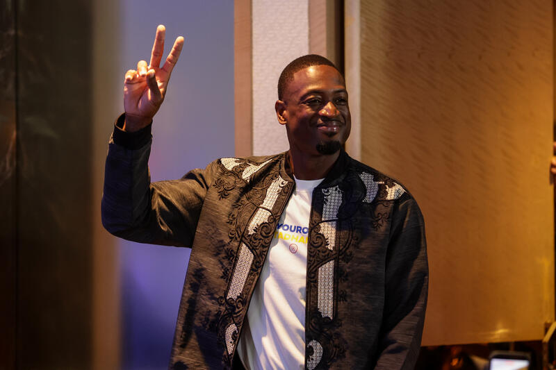 Former NB basketball player Dwyane Wade in Manila