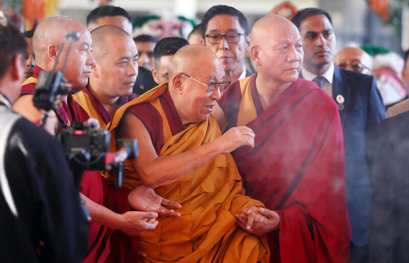 Long Life prayer offering for the Dalai Lama at Dharamshala, India